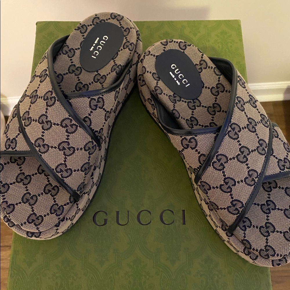 Women’s GG platform slide sandal